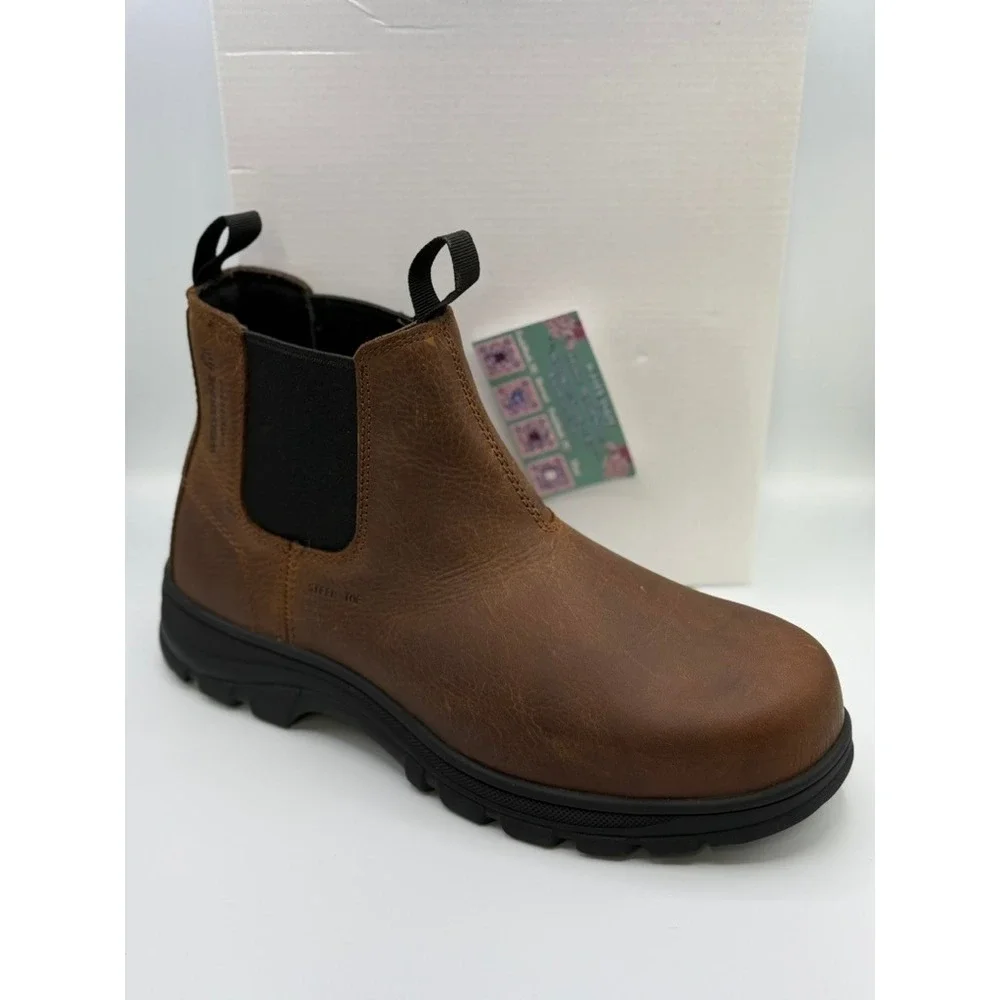Wolverine W251050 Sudan Brown Steel‎ Toe Carlsbad Slip-On Romeo Work Boot 11M