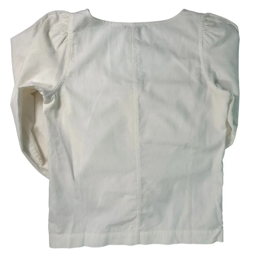 Madewell corduroy shirred