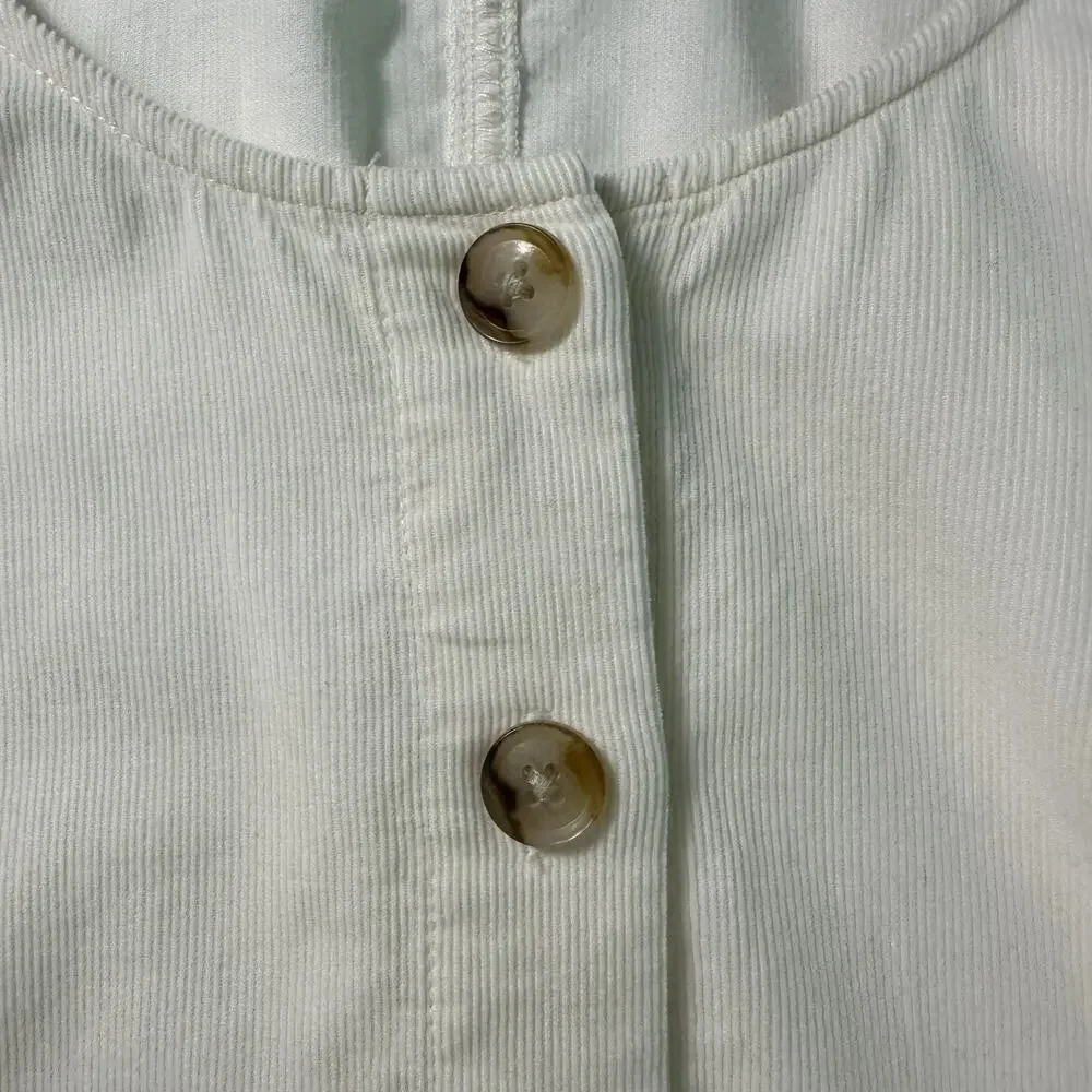 Madewell corduroy shirred
