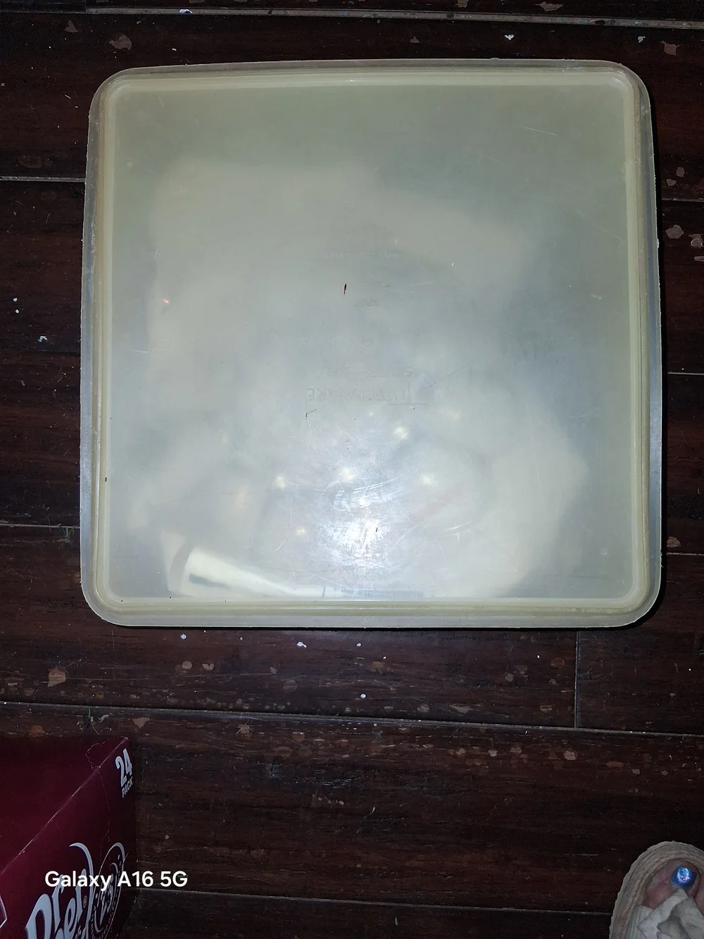 Tupperware Square Cream Food Storage Lid