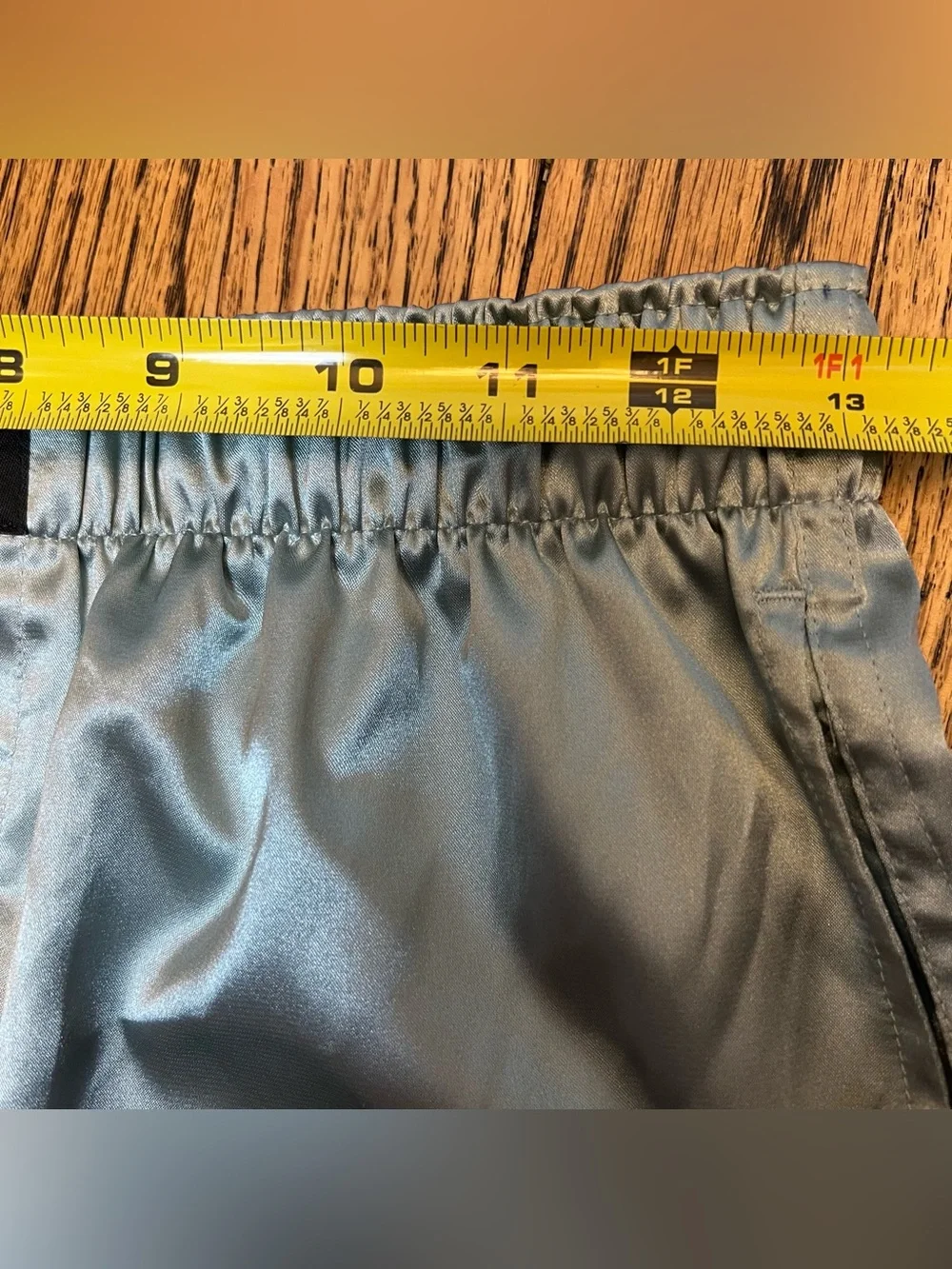American Eagle Satin Pocket Boxer Shorts Siz Small 29-31 Light Blue Sleep Pajama