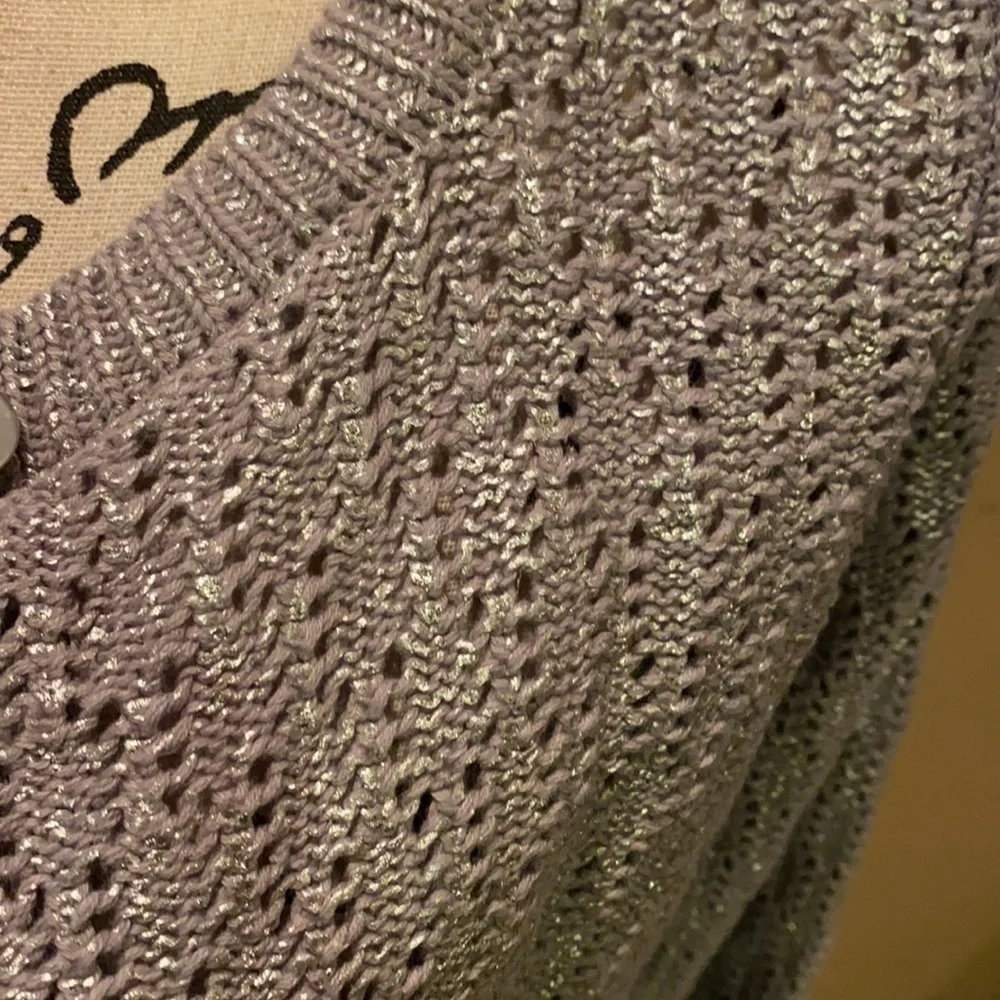 Gymboree silver‎ button up girls sweater 7-8 NWT