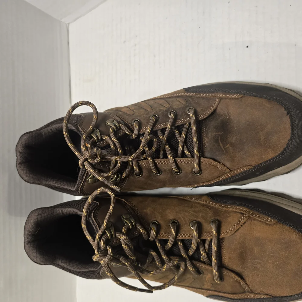 Skechers Brown Boots with Lace-Up Design and Soft‎ Suede Upper