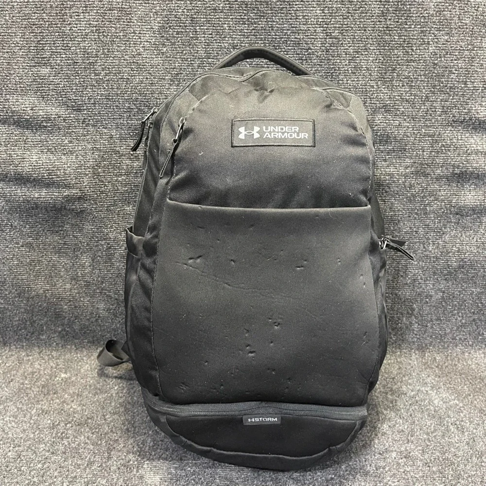 Under Armour 1355698 Black UA Recruit 3.0 Backpack UA Storm water-resistant Bag