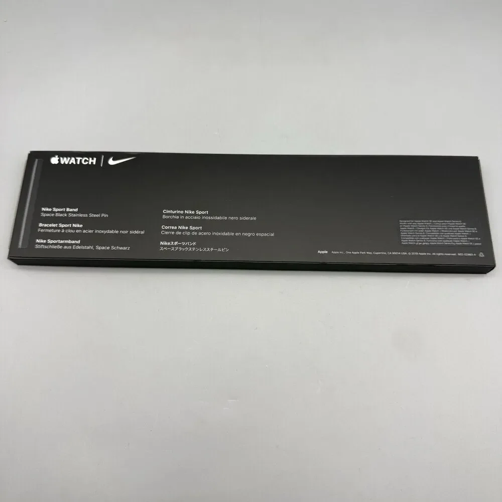 Apple Watch Nike Sport Band Space Black Stainless
