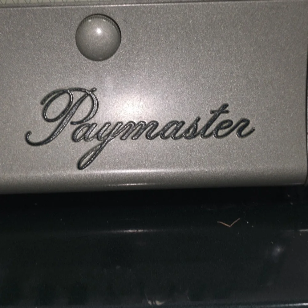 Vintage Paymaster Series Check Writer With‎ Keys MCM Art Deco Accounting