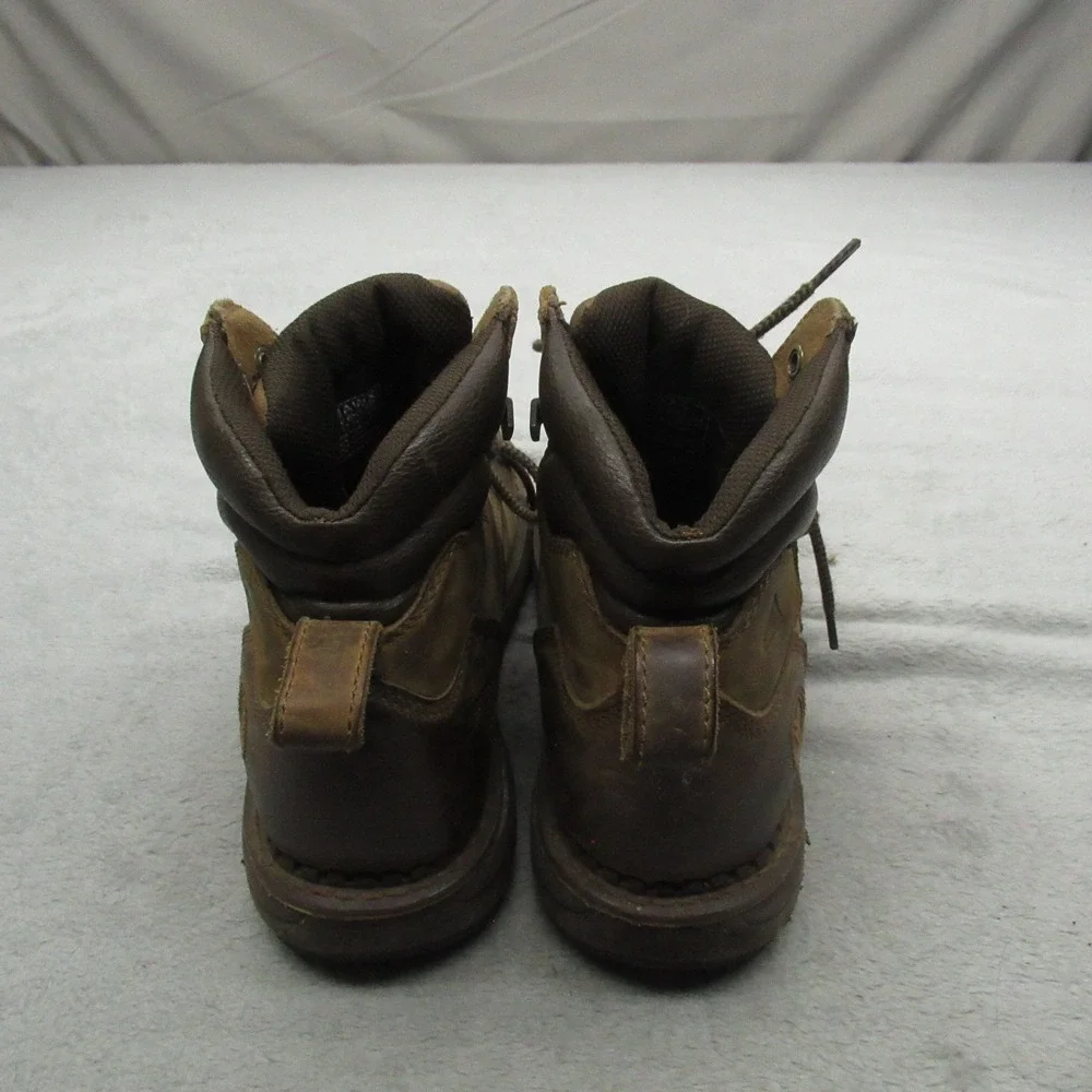 Hawx Mens 10D Work Boots Brown Crew Chief Leather Lace Up Rugged Sturdy Soft Toe