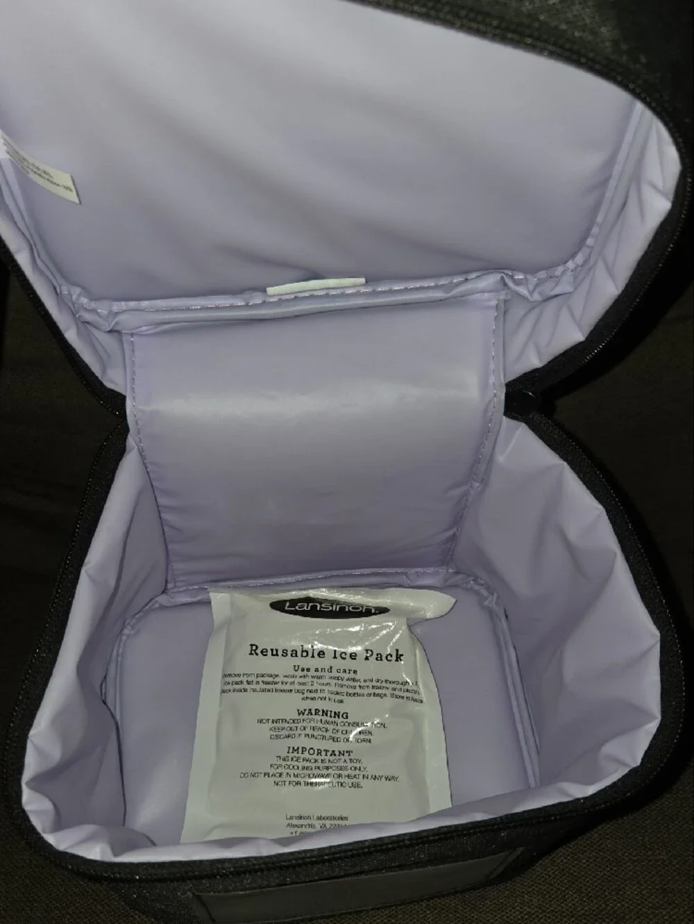 Lansinoh tags cooler pack