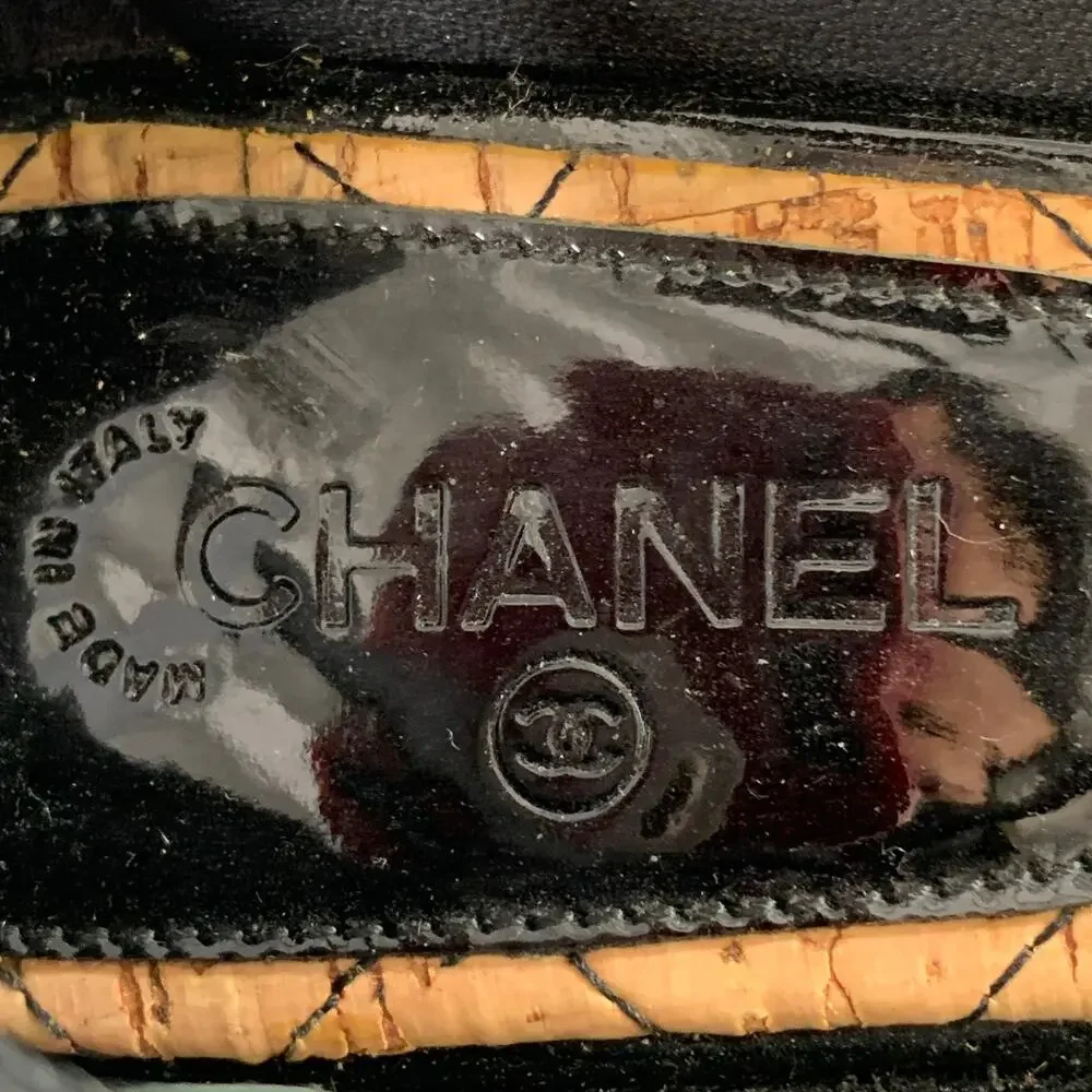 CHANEL platform pumps in