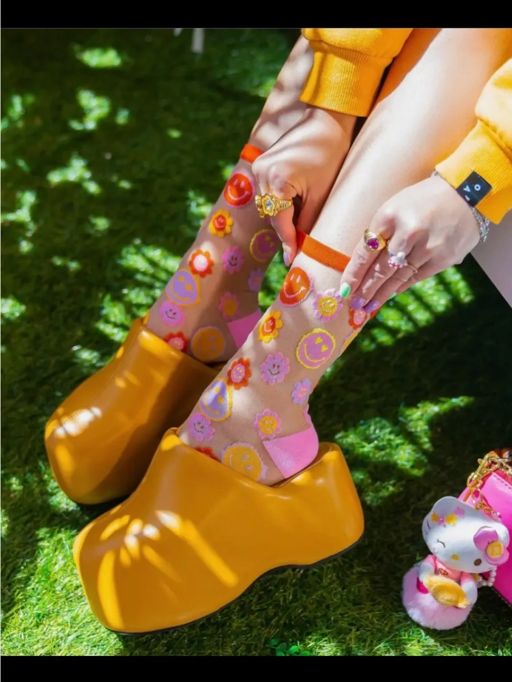 Sock Candy smiley face