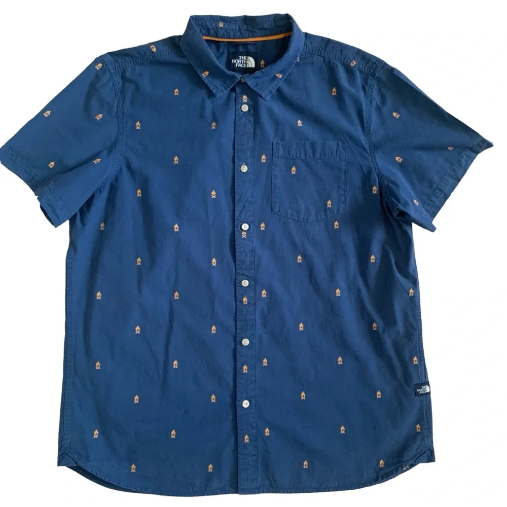 The North Face blue campfire