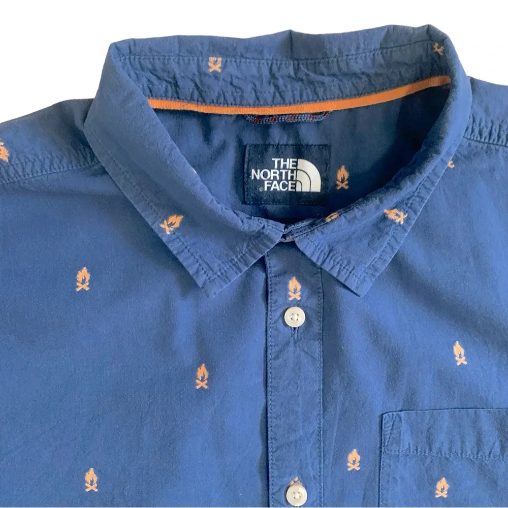 The North Face blue campfire