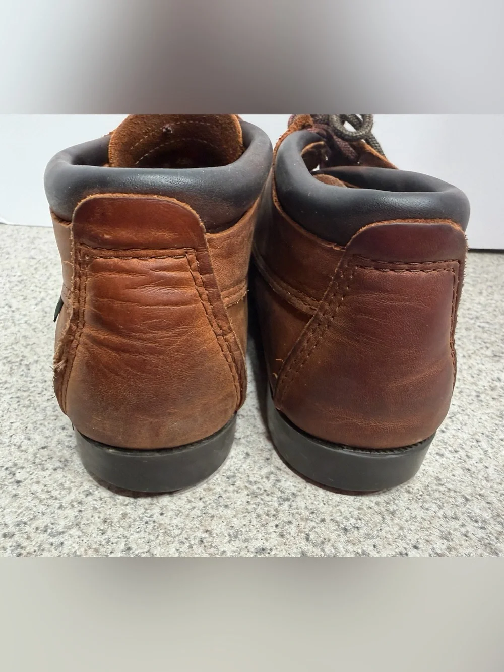 Vtg EASTLAND Seneca Camp Moc Chukka Leather Boots - Men’s Size 9.5 - Brown