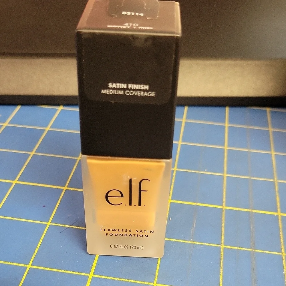 e.l.f. Flawless Satin Foundation Medium Coverage 410 Honey 20ml New