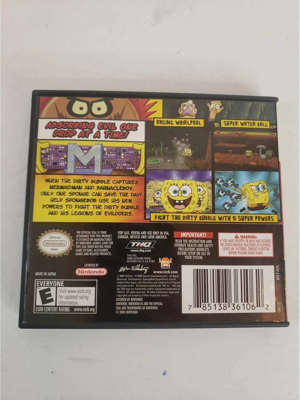 Nintendo ds spongebob