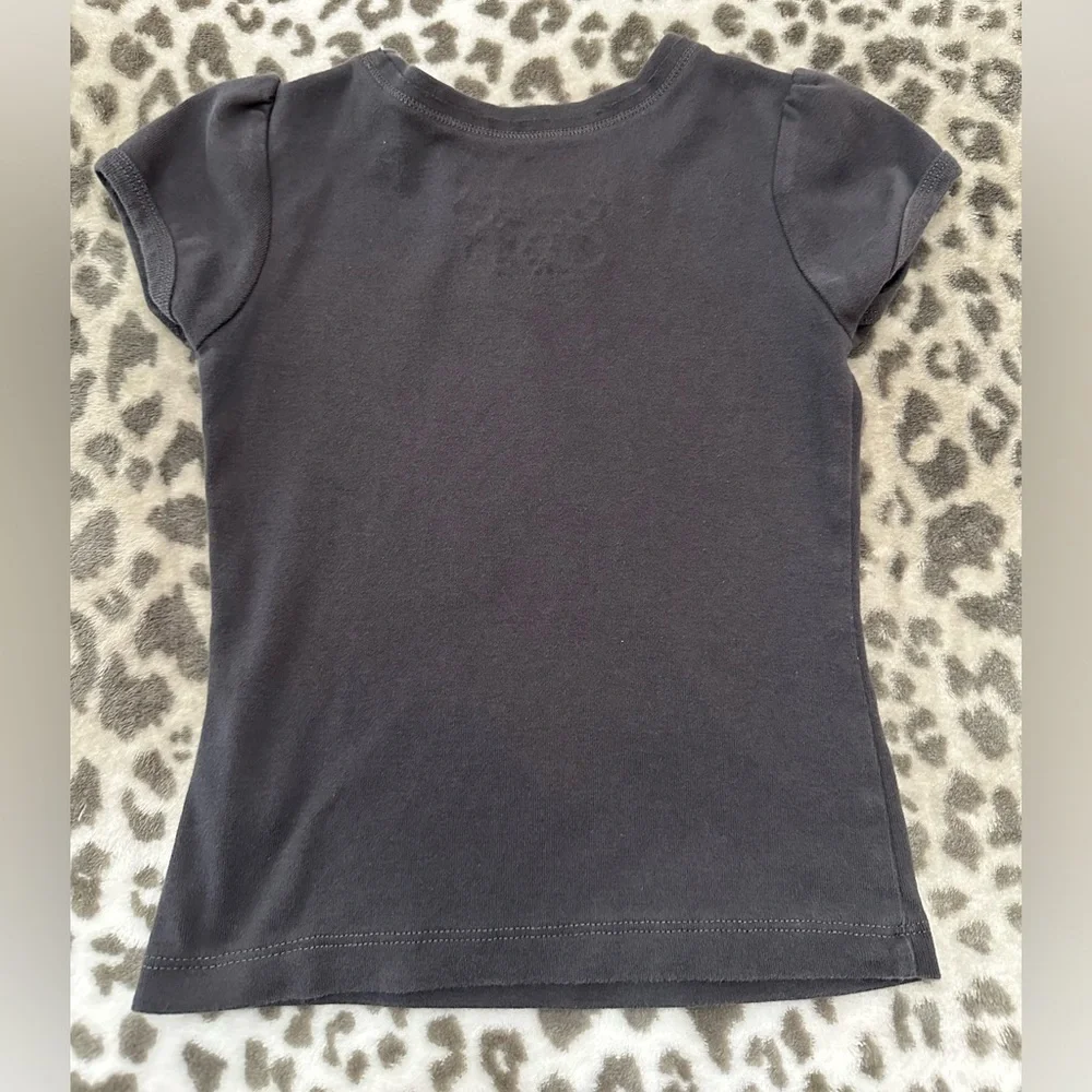 The Children’s Place Solid T-Shirt in Gray Size XS 4 Girls