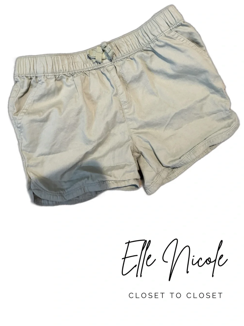 The Children's Place Light Sage Pull-On Cotton Shorts
