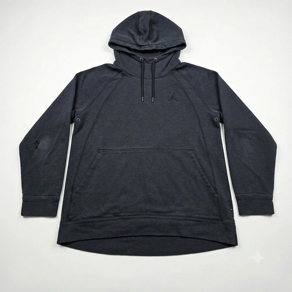 Mens‎ Jordan Pullover Hoodie Sweatshirt Black Size XL Jumpman 860200-010 Hole