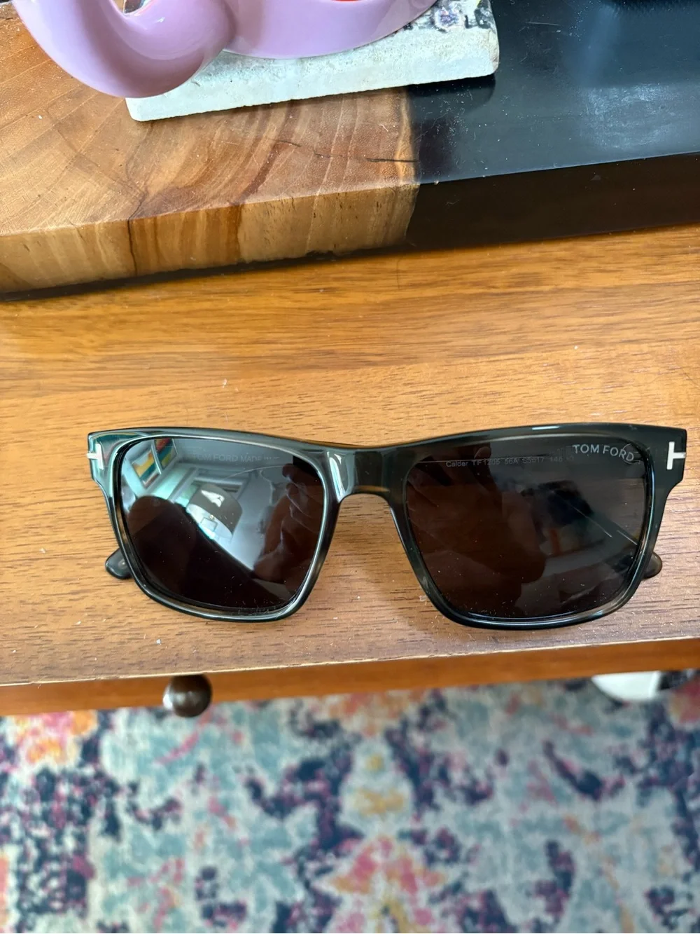 Tom Ford Black Square Men's Sunglasses