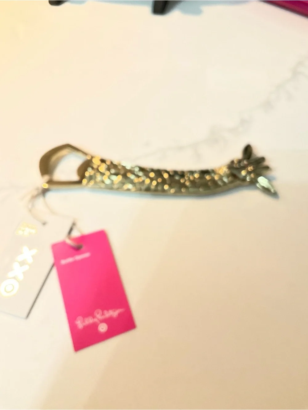 Lilly Pulitzer polished gold