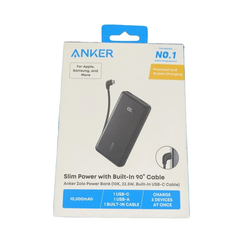 Pp2O Anker Zolo 10K 22.5W w/ Built-In USB-C‎ Portable Charger Battery Power Bank