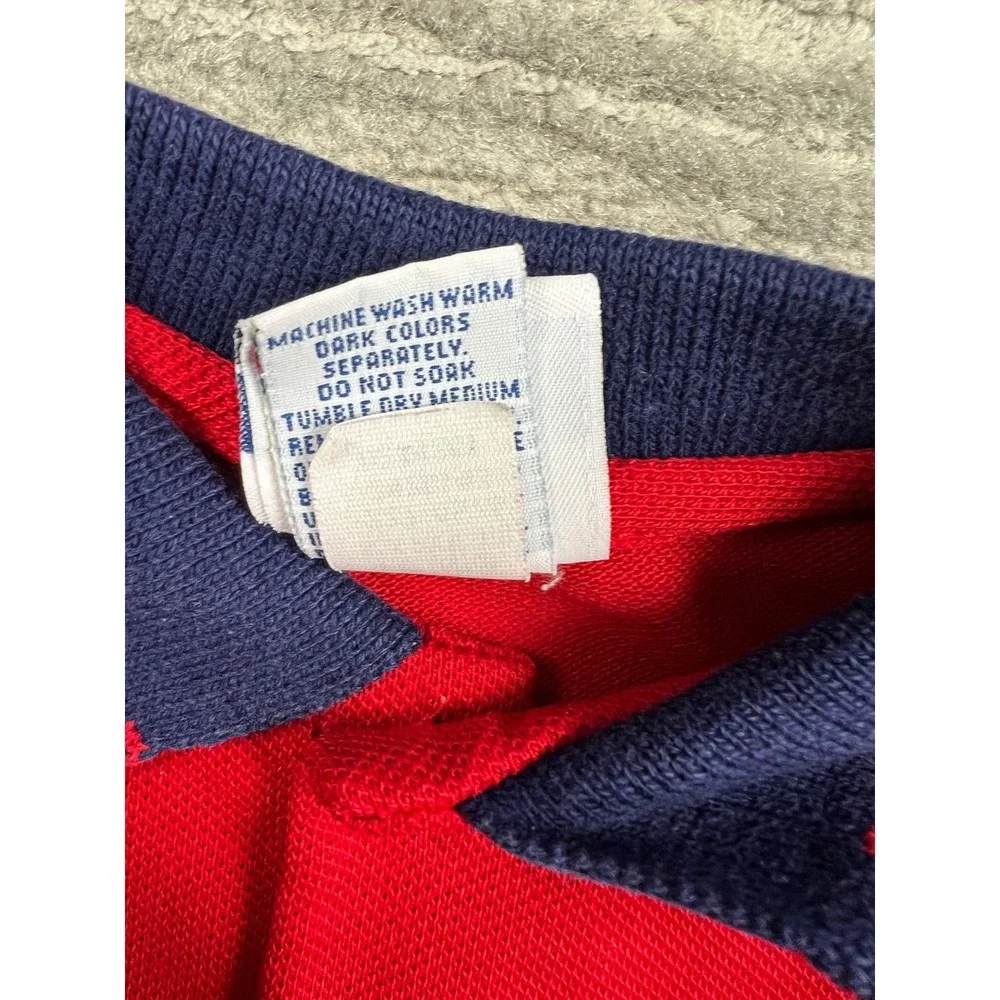 OshKosh Polo Shirt Unisex 24M Red Vintage B'gosh S/S Nautical‎ Sailor USA