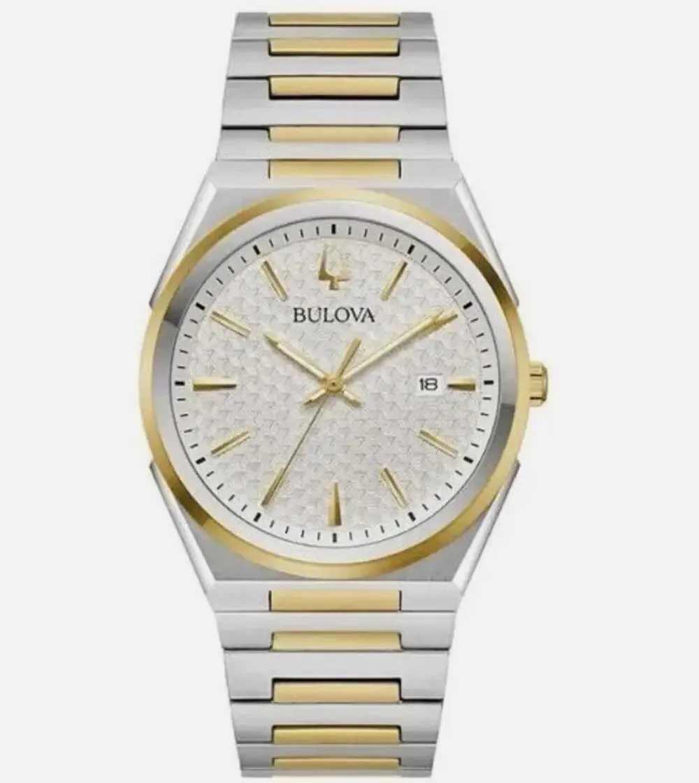 Bulova Classic Two-Tone Stainless Steel Quartz Men's Watch 98B424 MSRP $399