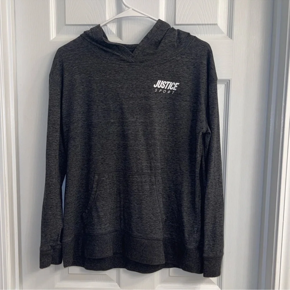 Justice grey hoodie