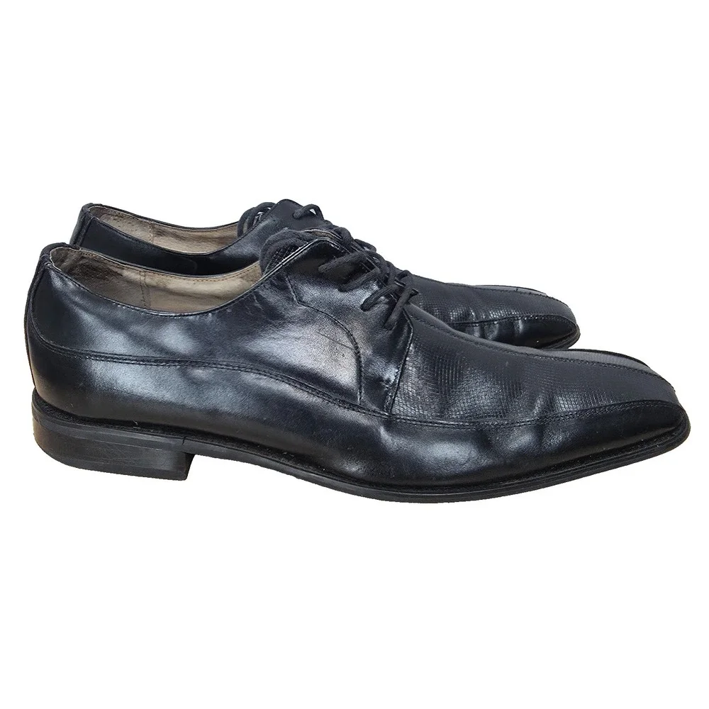 Stacy Adams Oxford Shoes Mens‎ 13 M Black Leather Dress Derby Shoes 24653-001