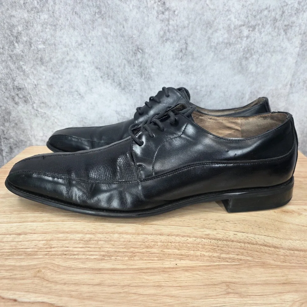 Stacy Adams Oxford Shoes Mens‎ 13 M Black Leather Dress Derby Shoes 24653-001