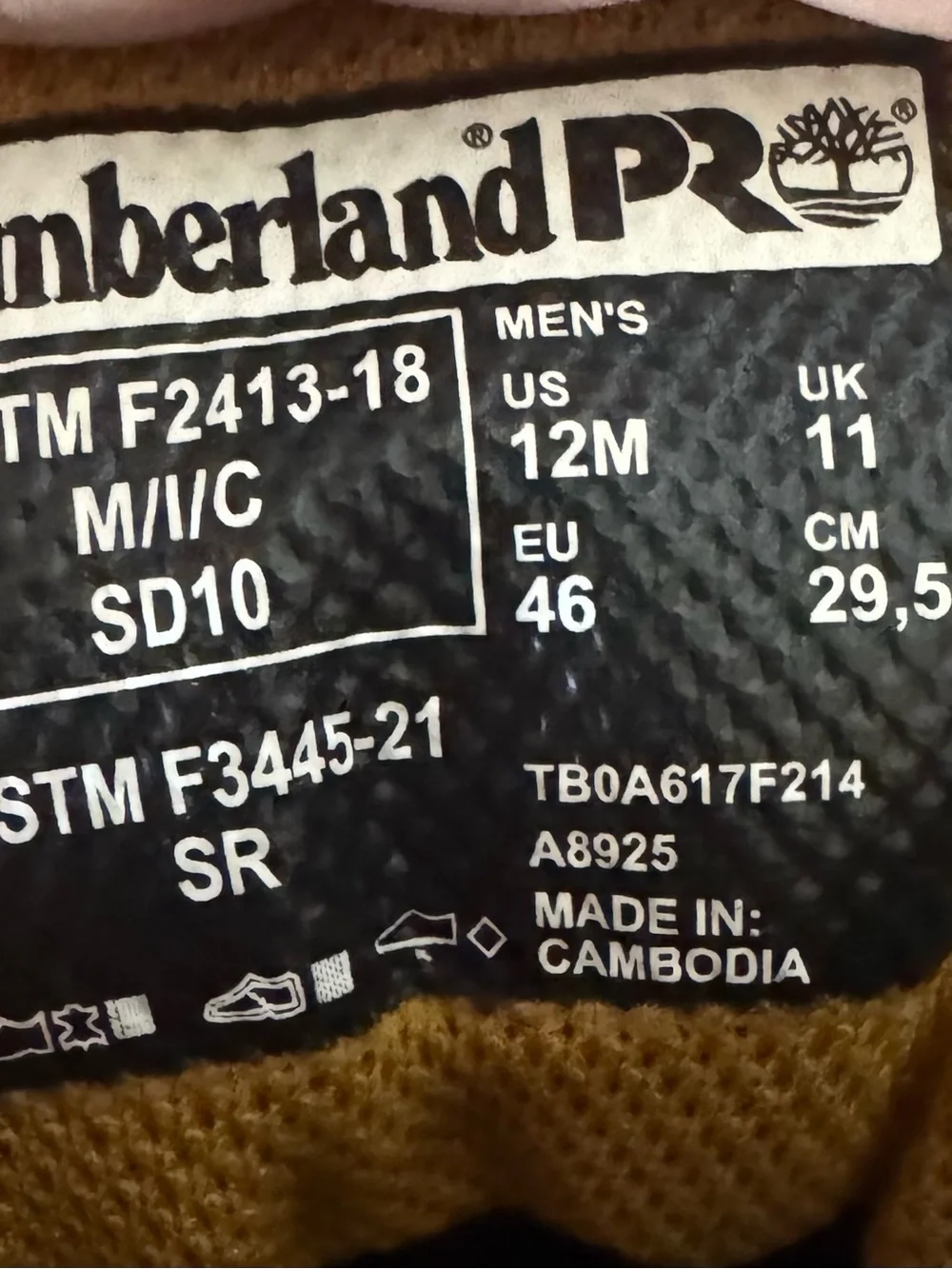 Timberland mens pro