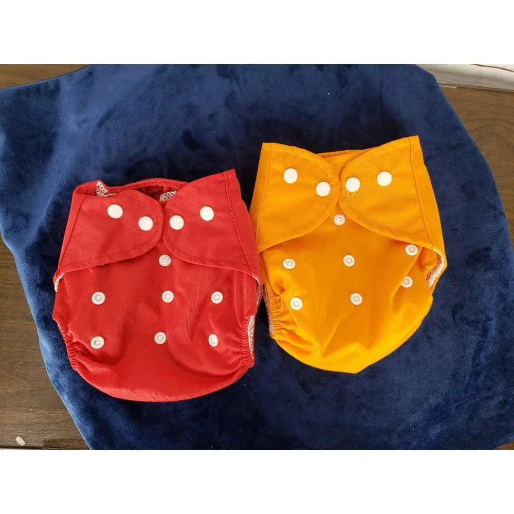 Qianquhui Baby Cloth Diapers Adjustable Size Washable Reusable for Girls and Boy