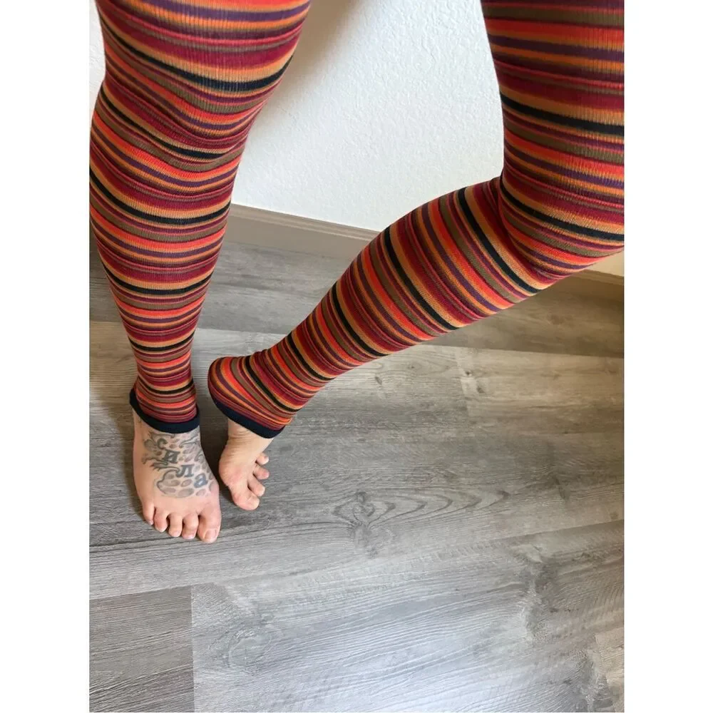 No Brand stripes footless