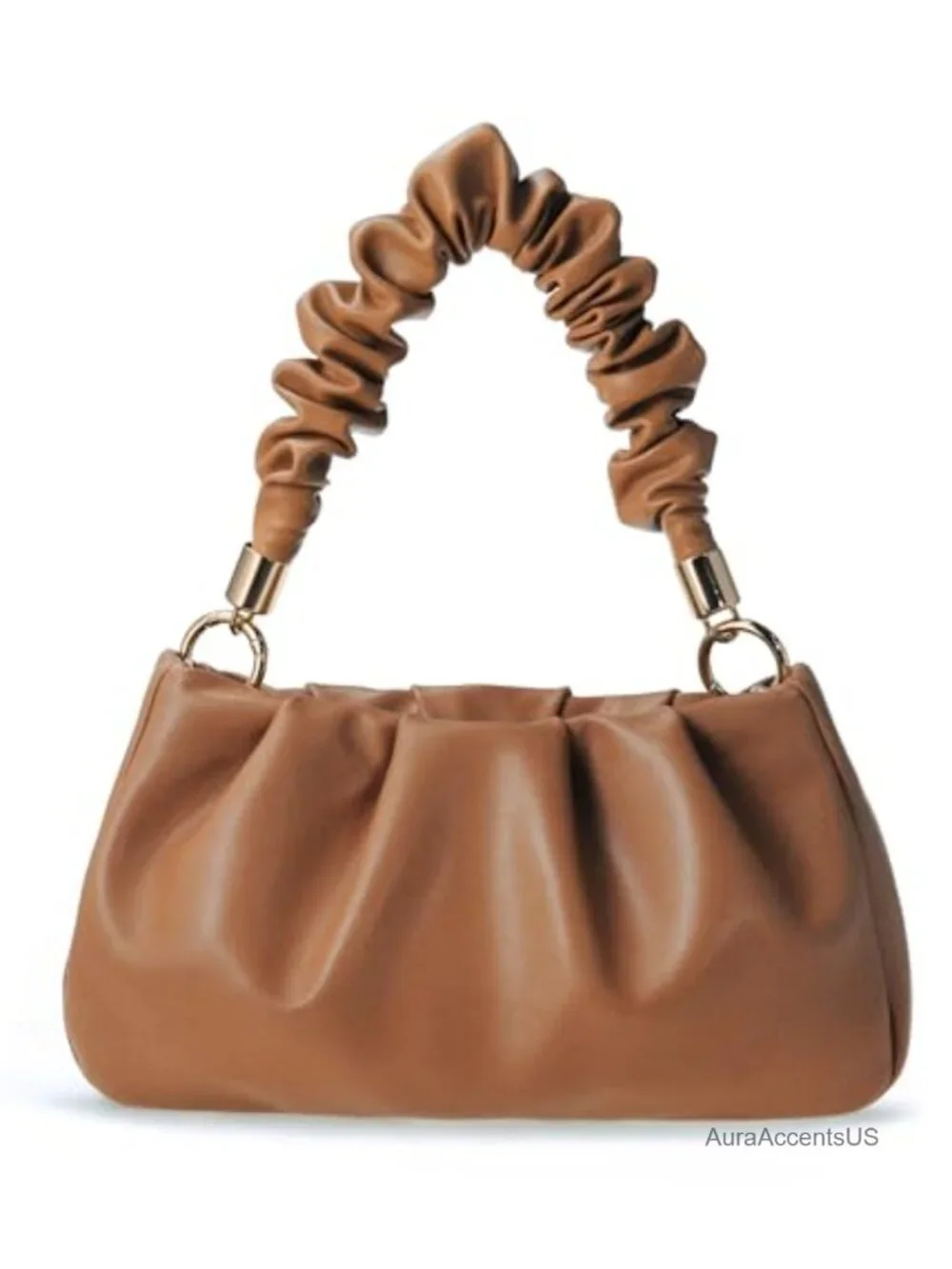 Cloud Pouch Hobo Bag Women Vegan Leather Crossbody Chain Shoulder Handbag