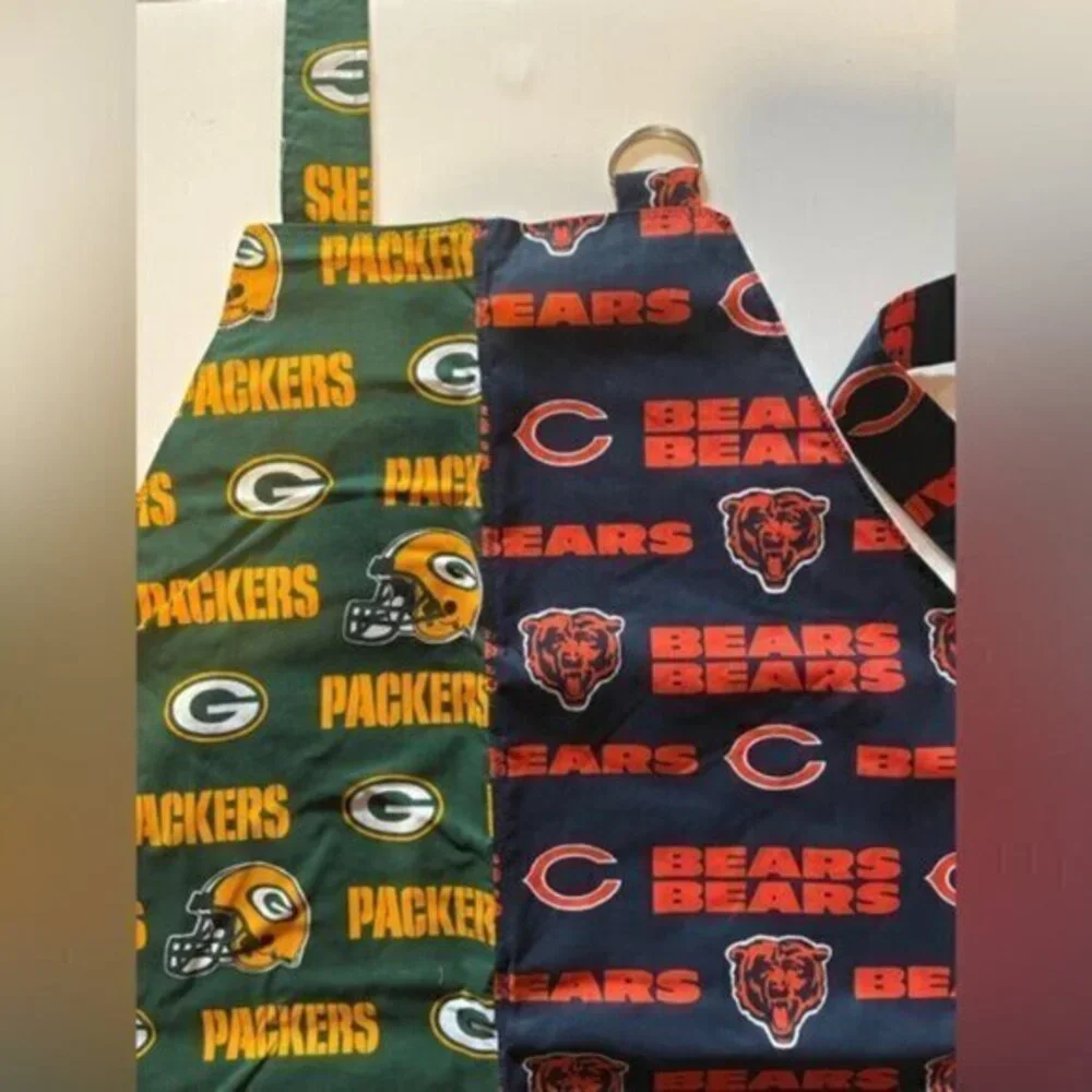 Combination Chicago Bears Green Bay Packers Barbeque Apron