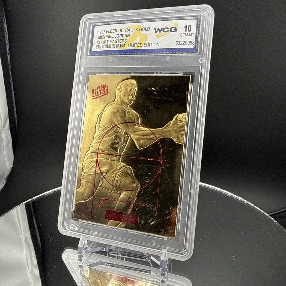 1997 Fleer Ultra 23K Gold Michael Jordan Court Masters WCG 10 Gem Mint Card 2758