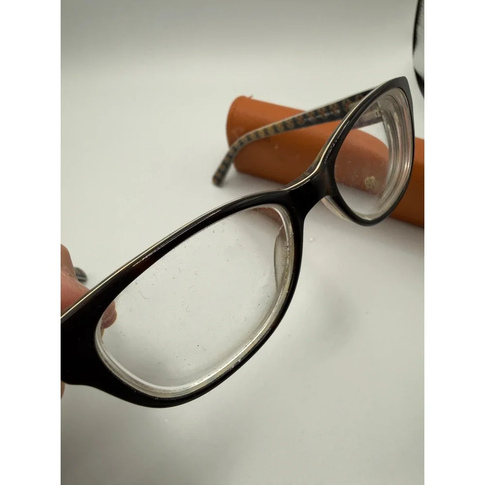Tory Burch TY2011 Dark Tortoise Eyeglasses Frames with Orange Case‎ 49-17-135