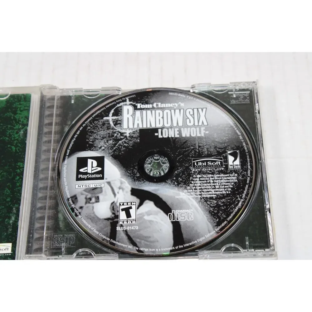 Rainbow Six Lone Wolf Tom Clancy's ORIGINAL Black (Sony Playstation 1) Complete