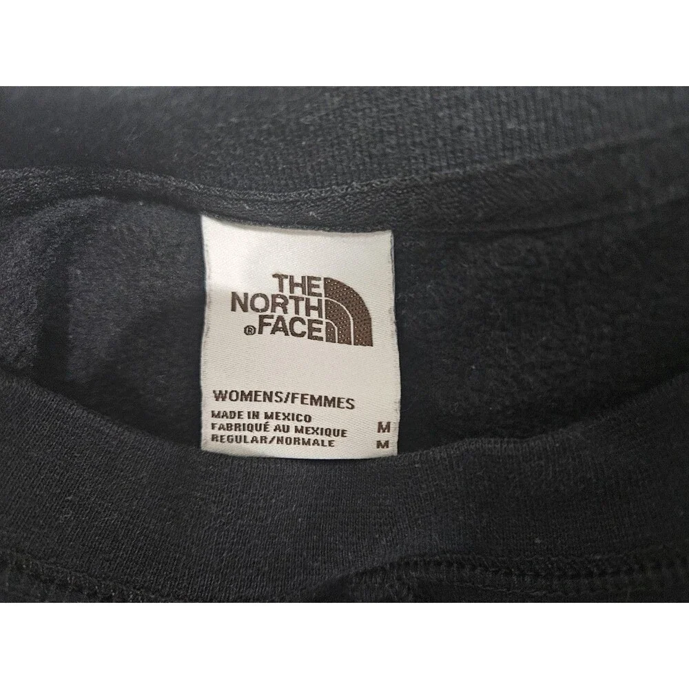 The North Face Black Heritage Patch Women's Sz M Crewneck Long-Sleeve Sweatshirt
