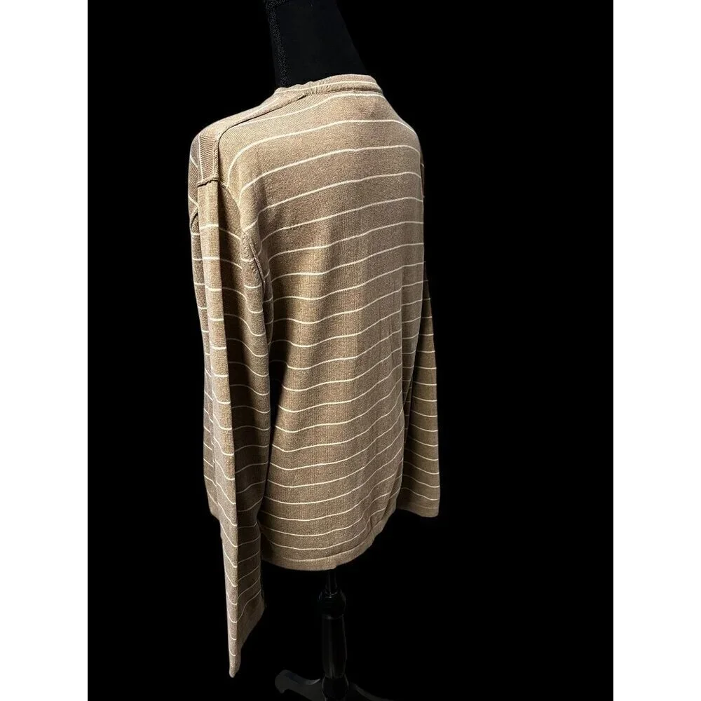 BANANA REPUBLIC MEN LONG SLEEVE SWEATER COTTON WORKATTIRE PREP LG