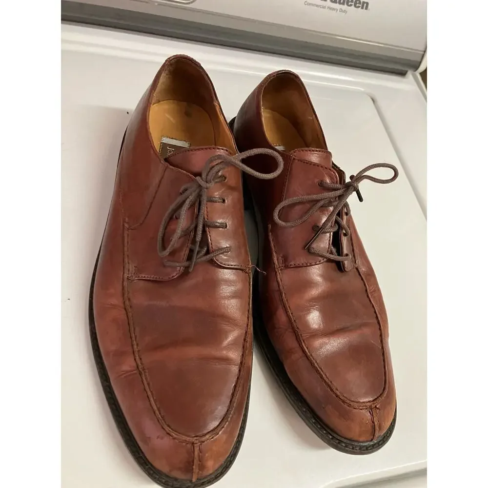 JOHNSTON & MURPHY Passport Brown Leather Dress Shoes Italy Size‎ 10.5 M