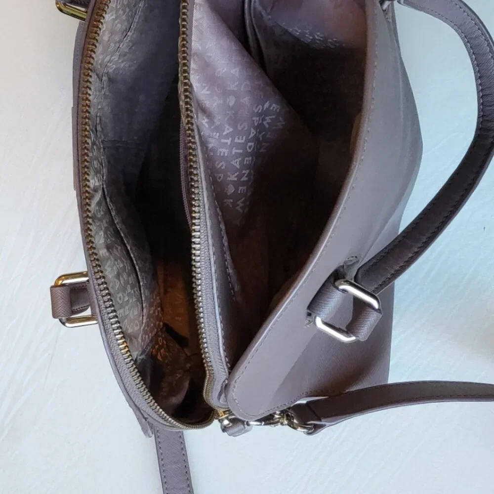 Kate Spade New York Reiley Laurel Way Mixed Material Dome Purse Cityscape