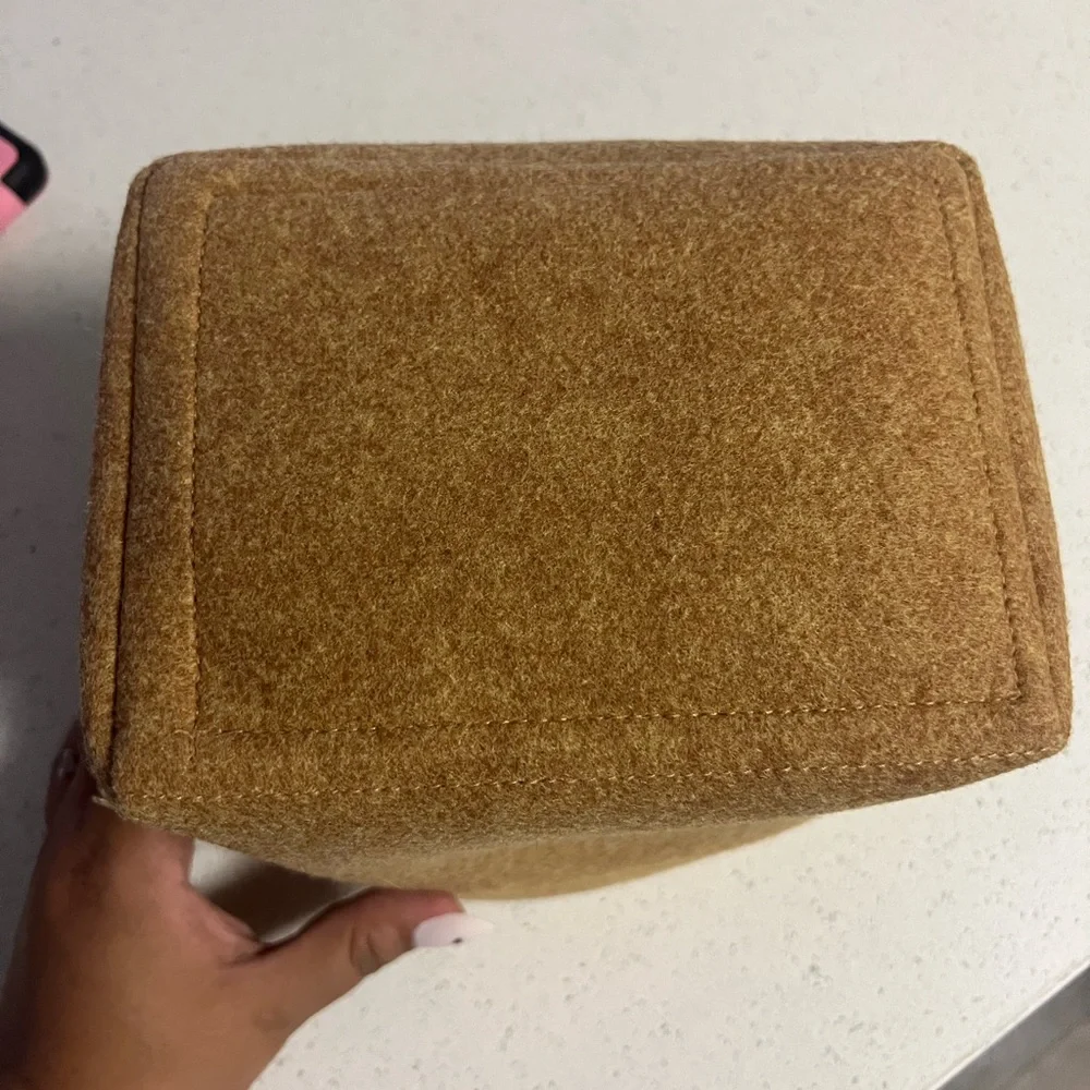 Wool Felt Foldable Organizer Pouch - Camel