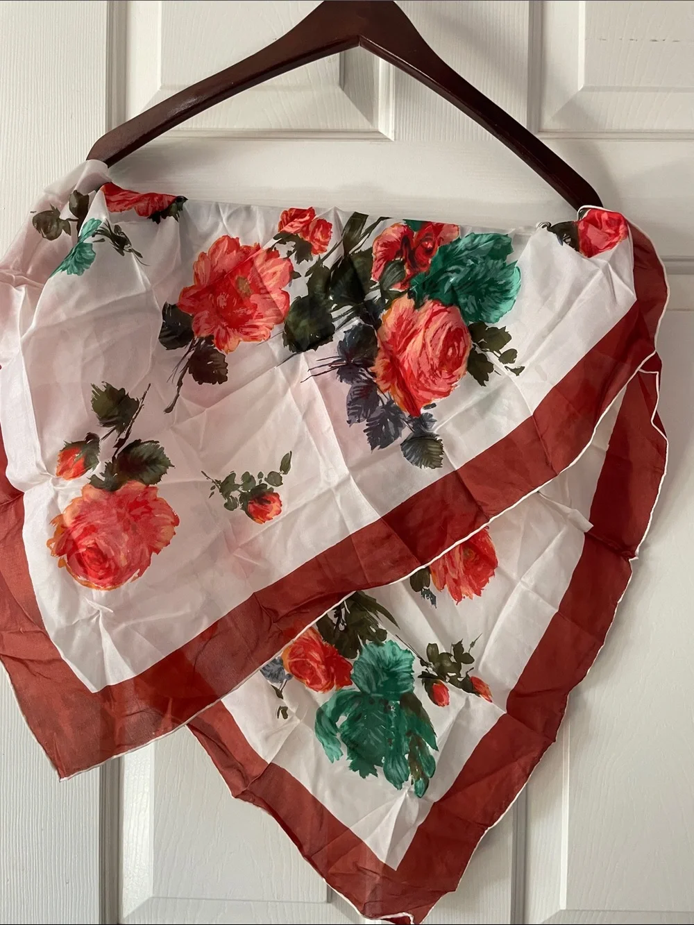 VTG SILK BLEND HANDROLLED SCARF
