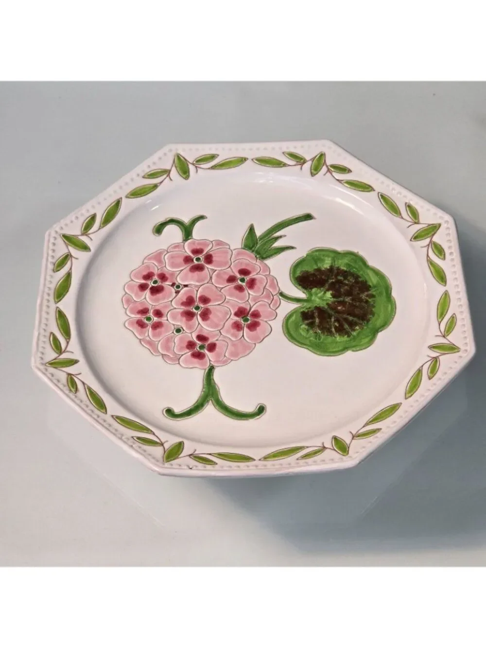 Vintage Italian 1671 Octagonal Lunch Plate 9.75