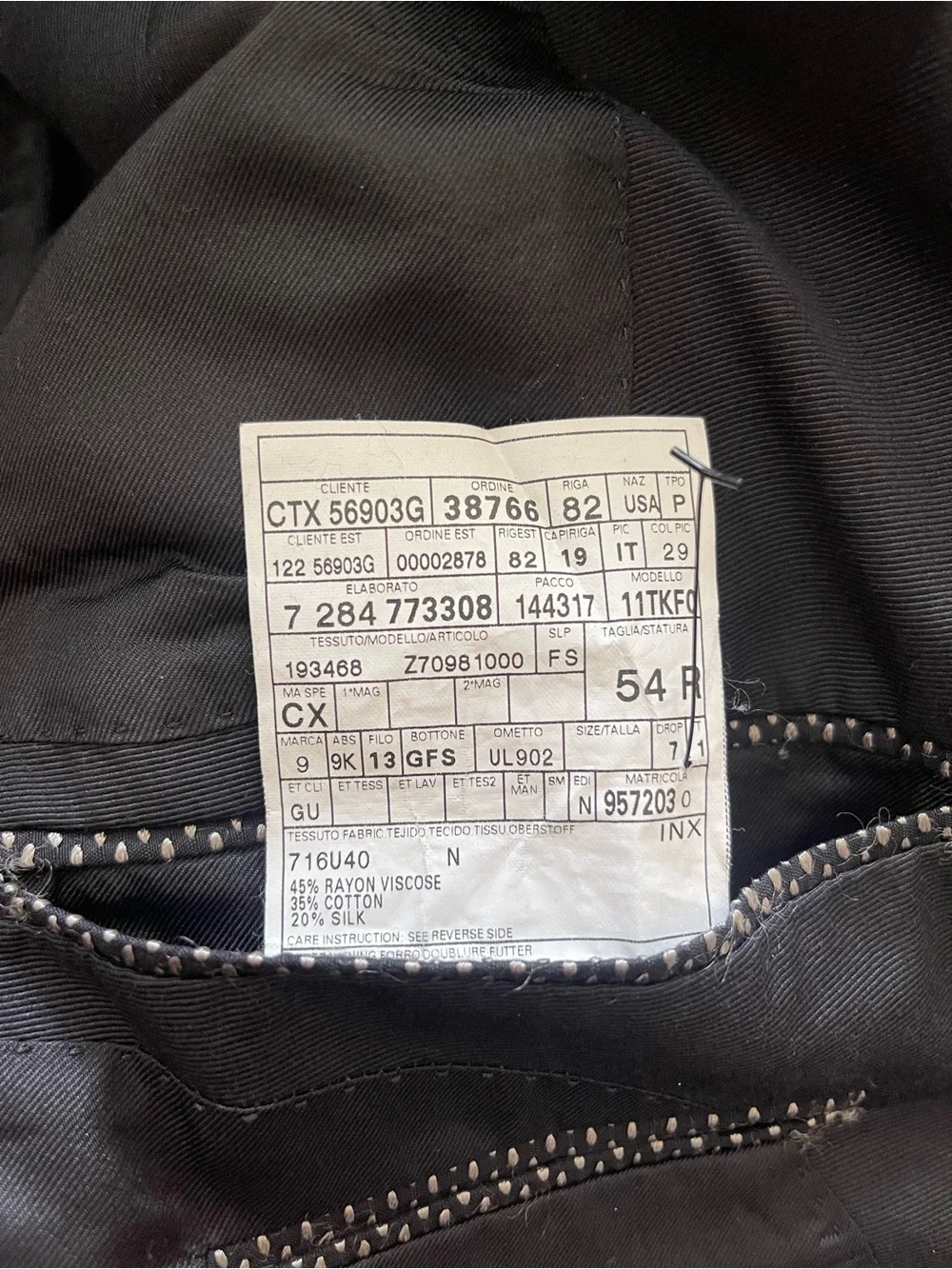 GUCCI | Men's Black/Silver Micro-Pattern Tuxedo Blazer