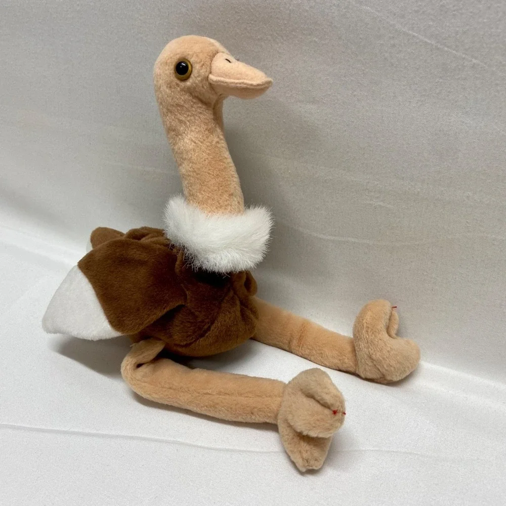 Vintage Ty Beanie Babies Stretch Ostrich Baby Bird 1997 Retired Rare See‎ Tags