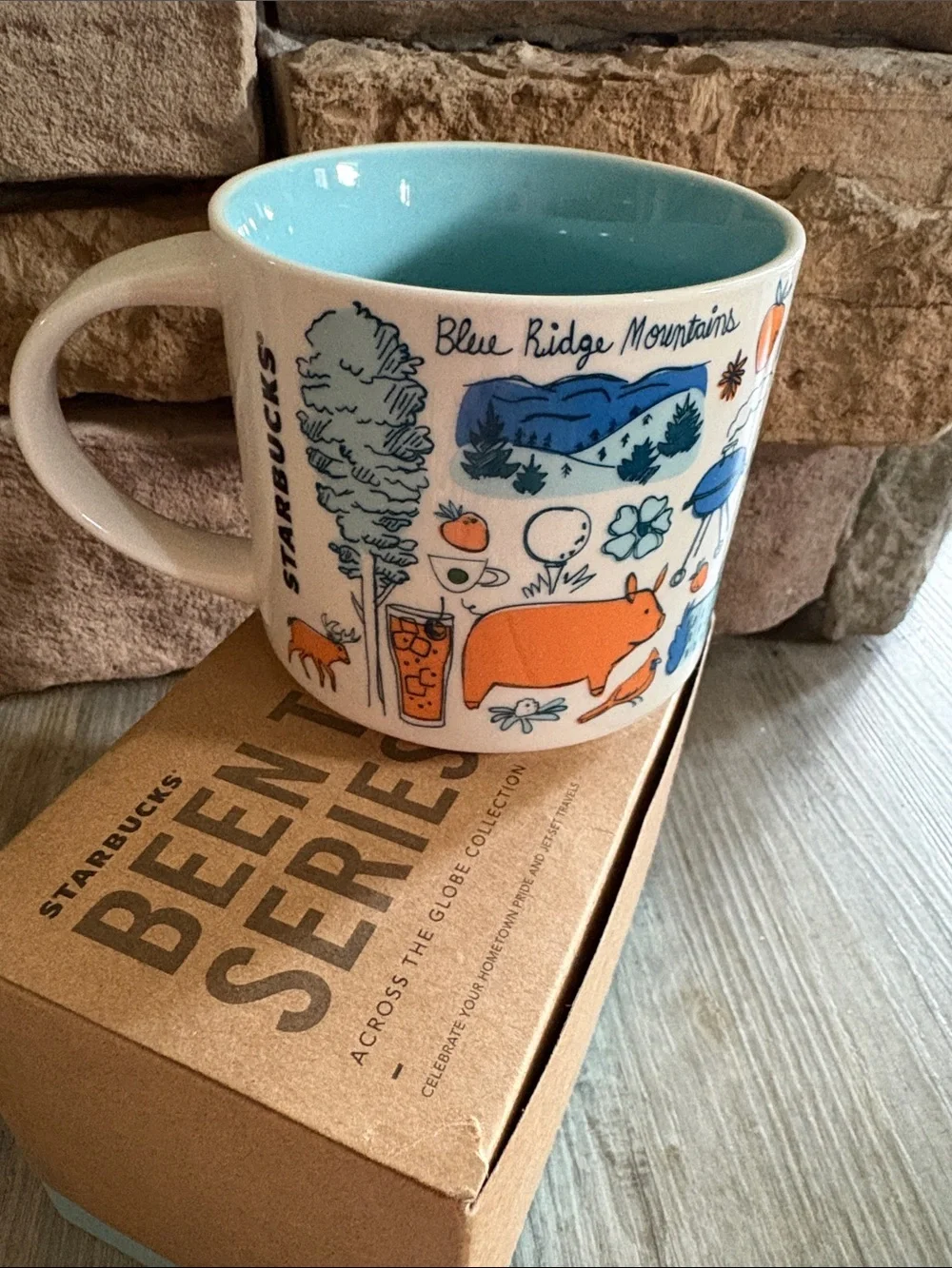 New Starbucks Blue Ridge Mountains, North Carolina collector mug