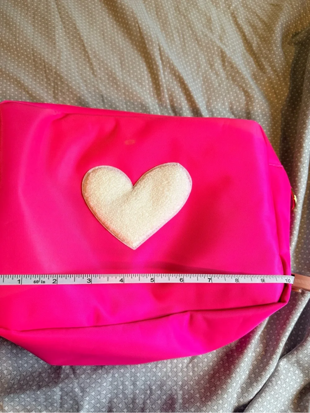 Hot Pink Heart Crossbody Bag - Women's Shoulder Purse Large Bloc bag/organizer
