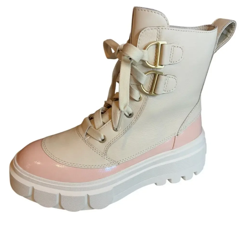 Sorel Caibou X Waterproof Boots Cream Pink 7.5